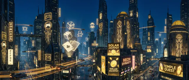 东升国际 49彩票赛博不夜城全景夜景